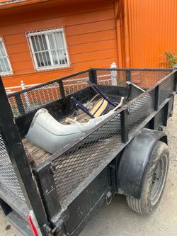 Trayla para tirar basura