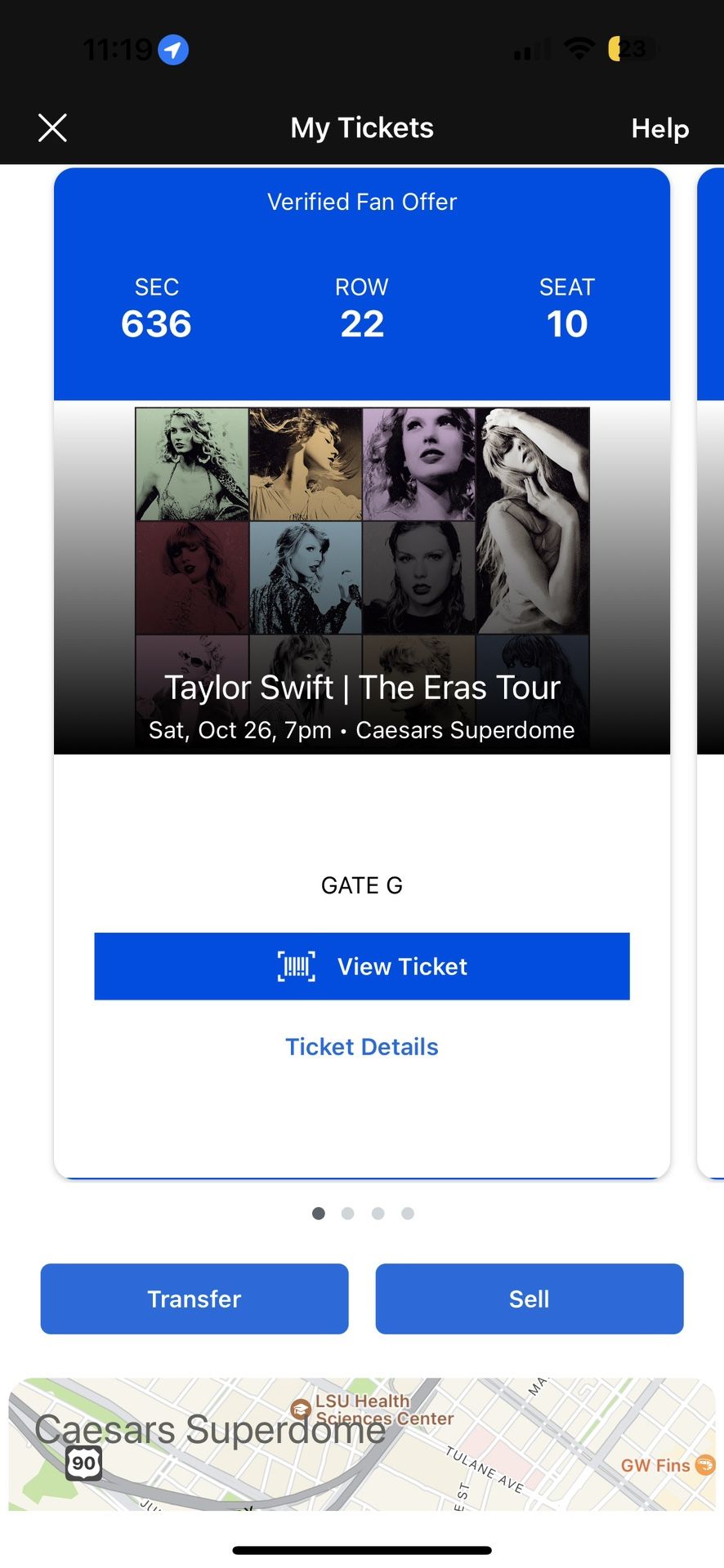 Taylor swift Era tour tickets