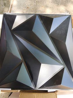 3D Wall Panel Black