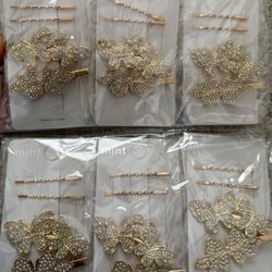 Hair Pins With Rhinestones $3 A Pack 