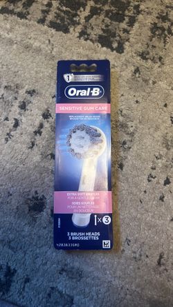 Oral be sensitive gum replacement brush heads X3