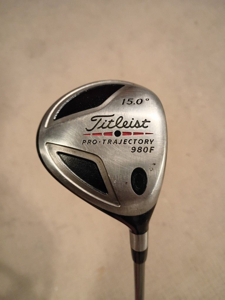 Titleist 980f 15° 3 Wood Stiff Flex