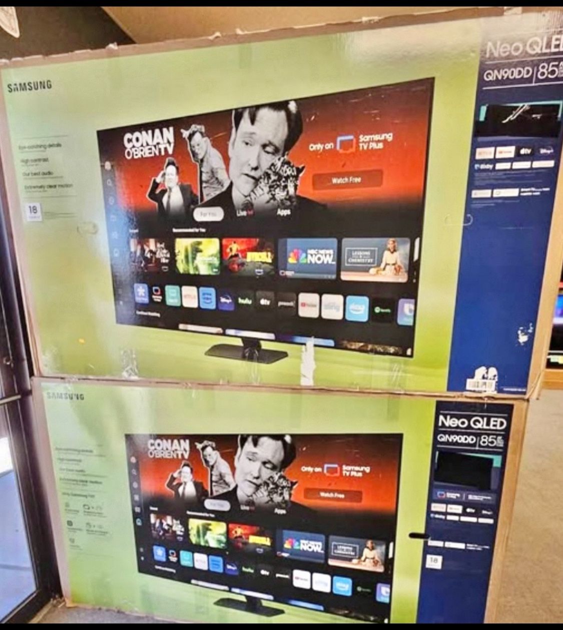 85 Inch Tv Samsung Qn 90 Smart 4K Hgtv $55 Down On Financing Free Delivery six month warranty