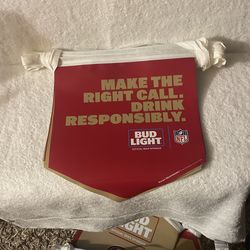 Pennent banner Bud Light & 49ers Combo 5 Sets Of 16