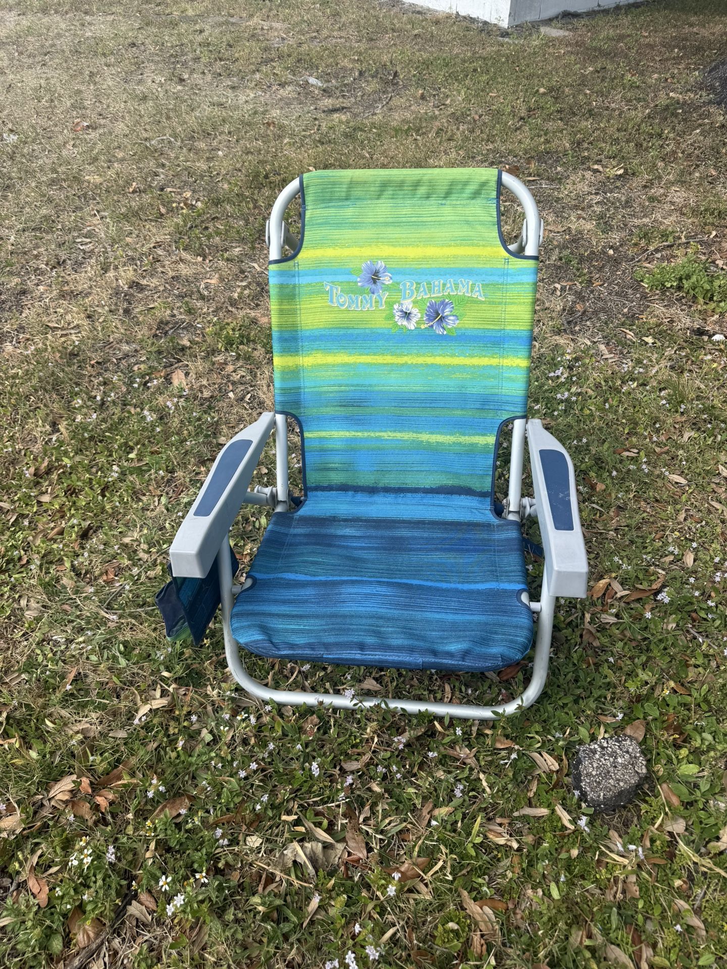 Tommy Bahama Backpack Beach Chair – Blue/Green – $10