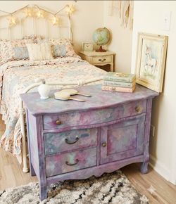 Vintage Solid Wood "Fairytale"Dresser