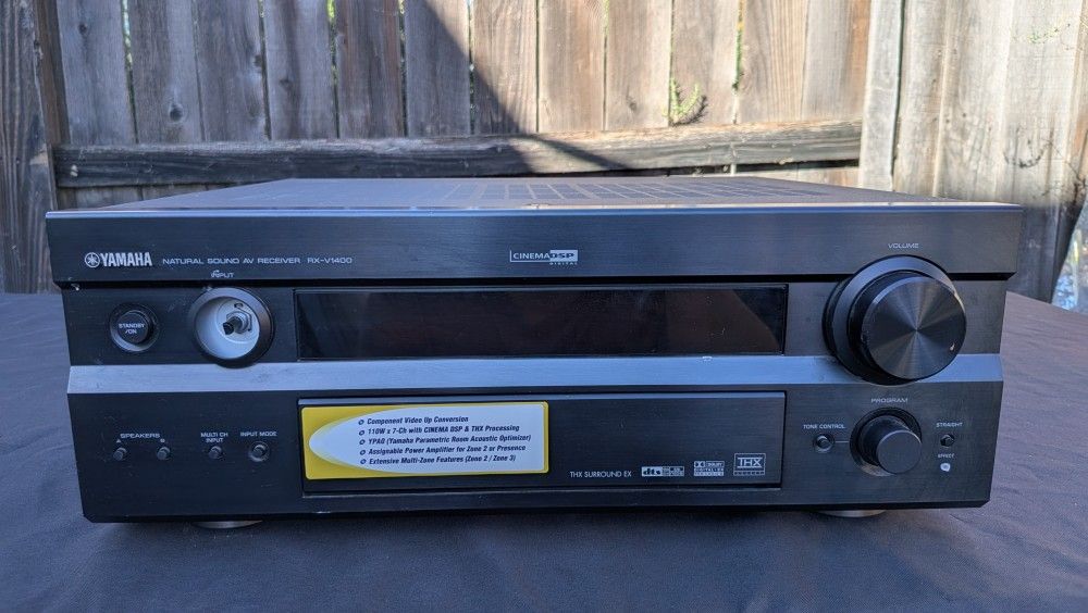 Yamaha RX-V1400 Surround Receiver – 7.1 THX, Input Knob Missing | Moving Out Sale!