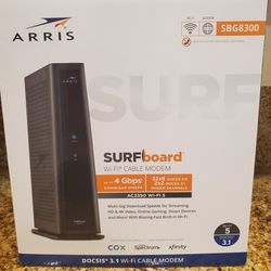 ARRIS SURFboard SBG8300 DOCSIS 3.1 Gigabit Cable Modem & AC2350 Wi-Fi Router

