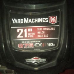 Yard Machine  21" Briggs And Stratton 163 Cc Engine Mower