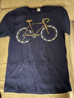Men T shirt Medium Bicycle Anatomy