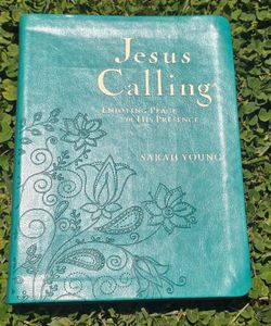 NEW Jesus Calling Sarah Young Teal Leatherflex  Devotional Large Print Deluxe, see 2nd pic