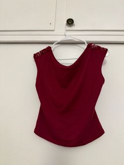 Burgundy Floral Blackless Shirt