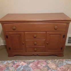 Solid Wood Dresser And Nightstand 