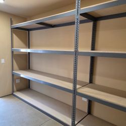 Storage Shelves 96 in W x 24 in D 4 Tier Boltless Rack Shelving Stronger Than Homedepot Lowes And Costco Delivery Available