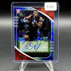 2020 Absolute Blue Spectrum #134 Donovan Peoples-Jones Auto RC #/50