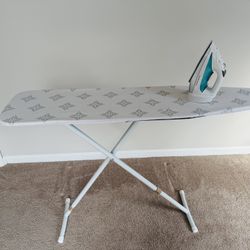 Perfect Condition Rarely Used Iron Table and Iron Box (with steam & water) with retractoble cord.