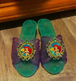 Vintage Disney Princess Little Mermaid Ariel Dress Up Costume Shoes, One Size (2-6 Years)