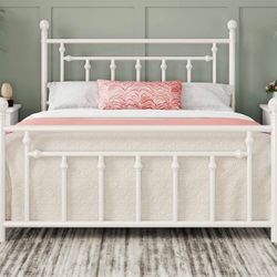 Queen Size Metal Platform Bed Frame