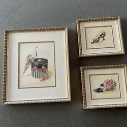 Gold Framed Signed Sandy Lynam Clough Prints