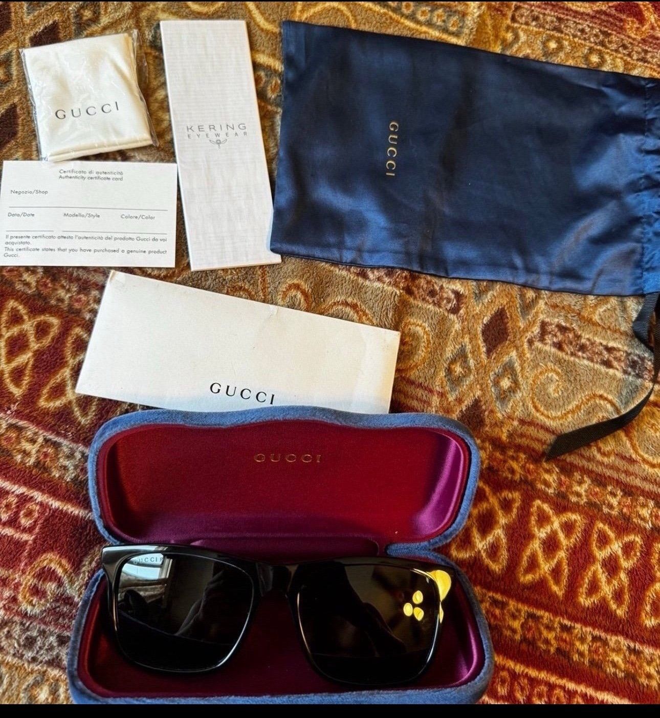 Gucci, polarized size 57 frames, limited edition, new proof of purchase