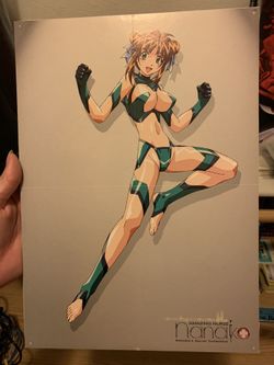 Amazing Nurse Nanako Ecchi Anime 10 1/2 x 14 3/4” Mounted Insert