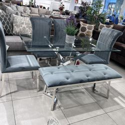 6pc Dining Set 🔥 Take It Home With Only $50 Down 