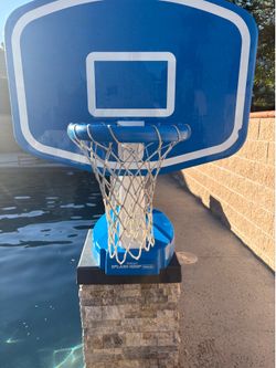 Pool basketball hoop