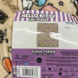 Hello Kitty And Friends Cloud Throw Blanket