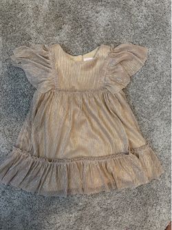 Cat & Jack gold dress