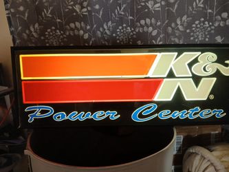 LED K n shop sign