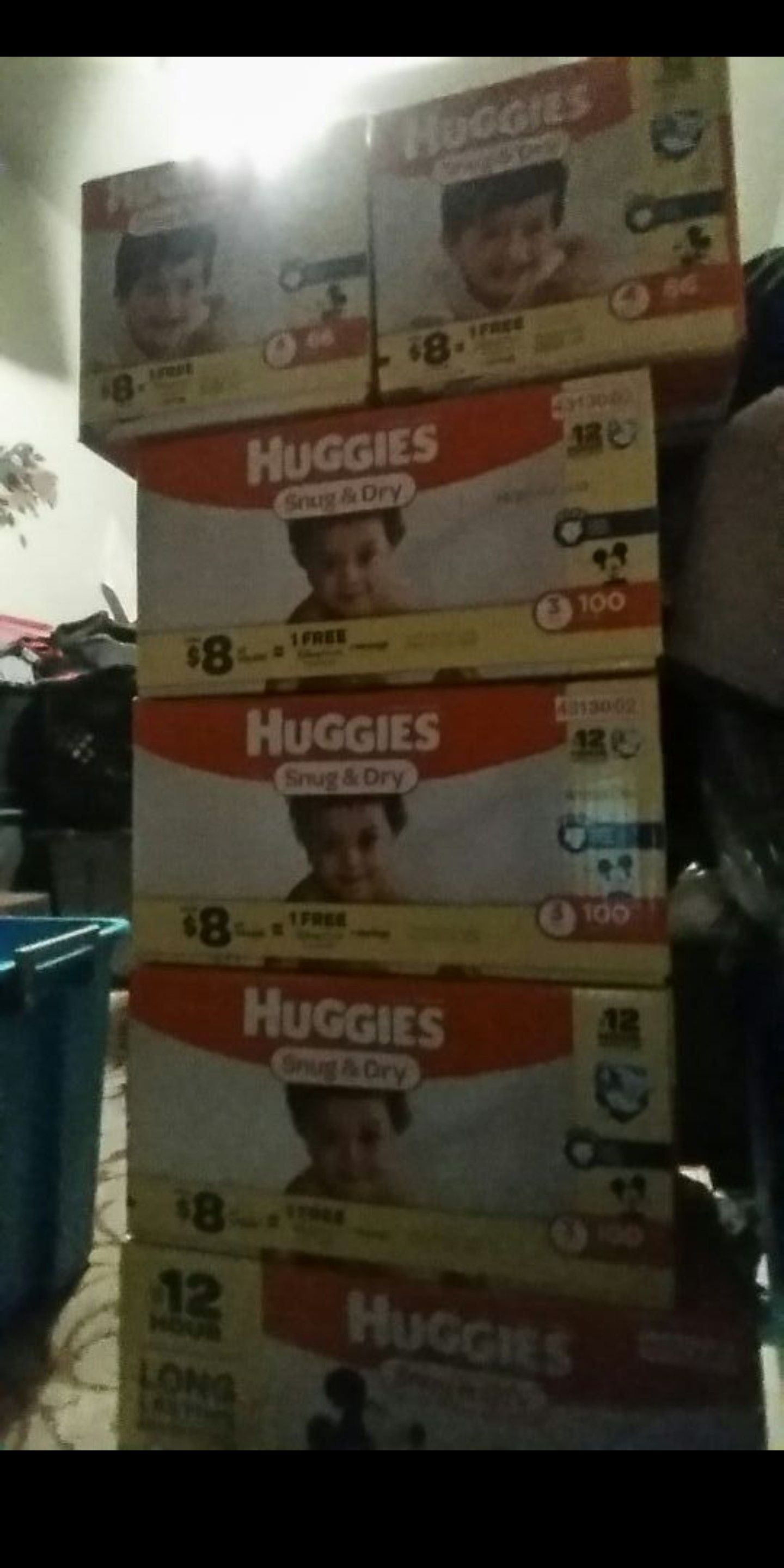All sizes in huggies,pampers,luvs and a variety of enfamils (all colors) and also I have similac