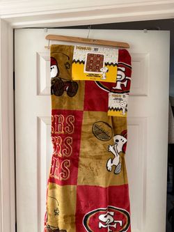 New 49er/Snoopy plush blanket
