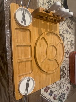 SMIRLY Charcuterie Boards Set, Large Cheese Board with Accessories, Bamboo