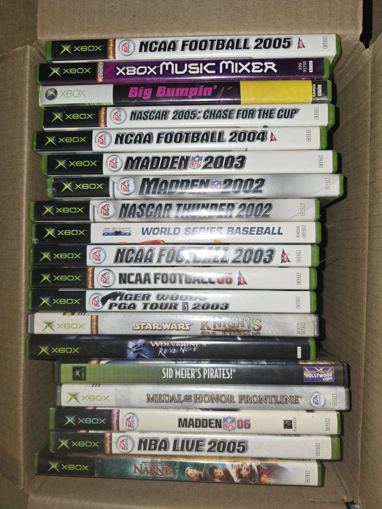ORIGINAL XBOX GAMES WITH MANUALS $7 Each. AND REFUND POLICY