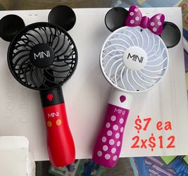Rechargeable Mickey Or Mini fan