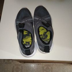 Andi Sneakers, Grey and White and black, Size 9 1/2