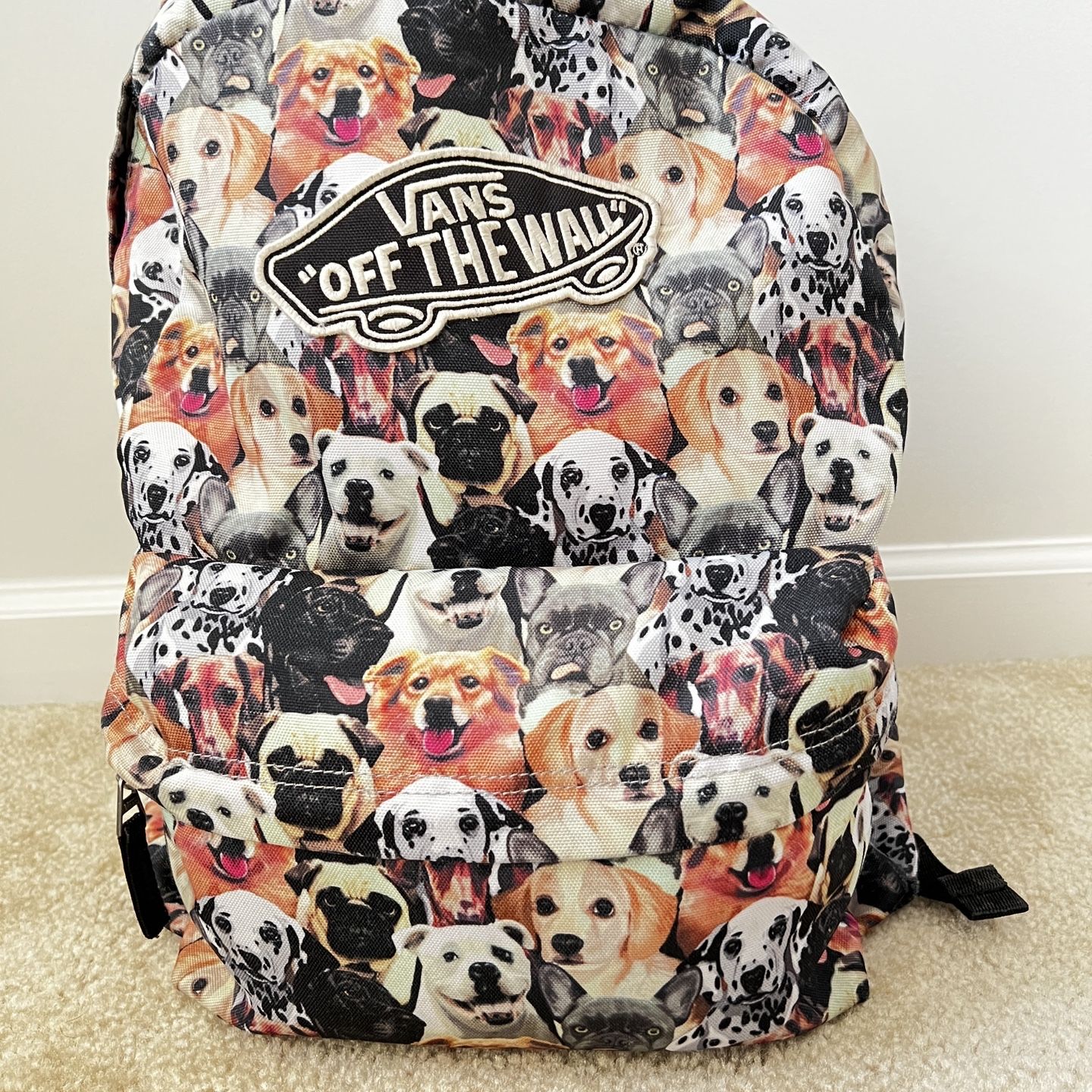 Vans dog backpack sales