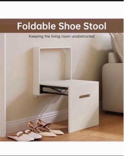 New 17.55"W Wall Mounted Folding Solid Step Stools