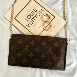 Louis Vuitton - Authenticated Rivets Clutch Bag - Cloth Brown for Women, Very Good Condition