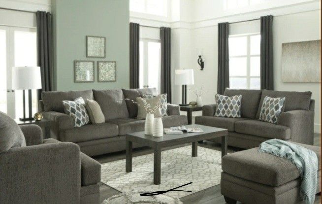 🐶same Day And Free Delivery 🍒Dorsten Slate Living Room Set 🥫