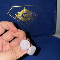 HUGE FLOODED DIAMOND EARRINGS CUSTOM PIECE