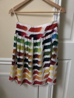 Chanel Logo Short Skirt 100% Silk