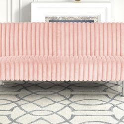 Brand New Pink Futon Sofa Sleeper 