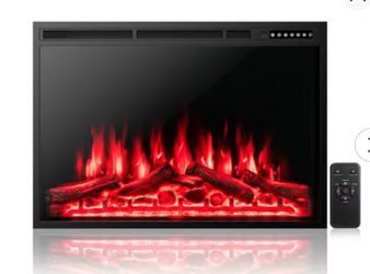 Chimenea" Calefactor eléctrico para chimenea de 94 ст (37 pulgadas) у 1500 W con efecto de llama