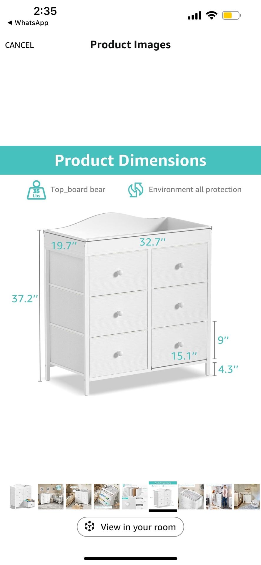 Changing table/dresser for Baby