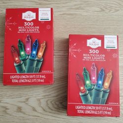 NEW 300ct Multi-Color Mini Christmas Holiday Indoor/Outdoor Lights