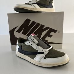Jordan 1 Low Travis Scott Medium Olive (DM7866-200) Men’s Size 9.5 $550.00
