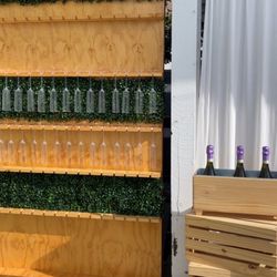 Champagne Wall With Flutes