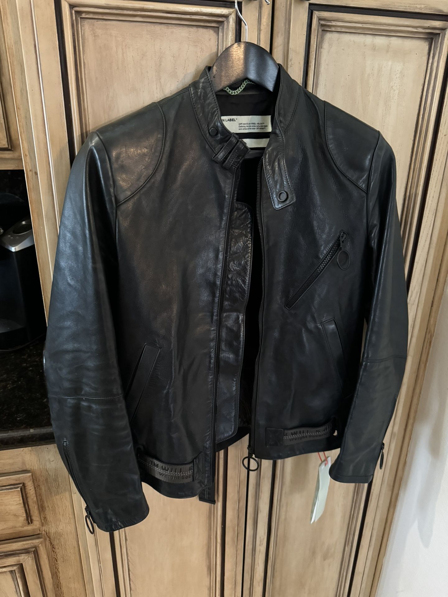 Very Rare Authentic Off White Leather Jacket