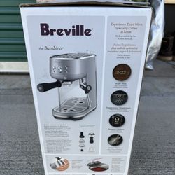 Breville Bambino Espresso Machine BES450BSS, Brushed Stainless Steel